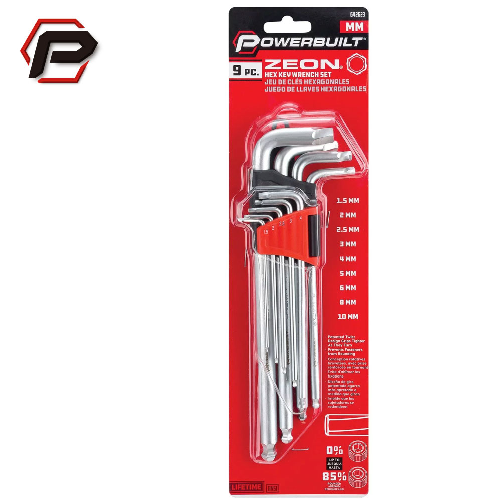 [寶力優 Powerbuilt] 英制 損壞螺帽拆除內六角板手組 滑牙崩牙螺絲拆除 台灣製造/240096, , large