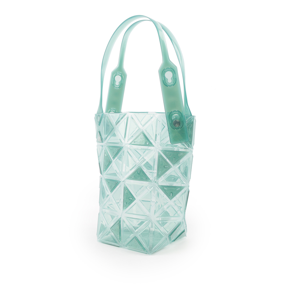 ISSEY MIYAKE BAO BAO DAZZLE 4X4 透明果凍手提包/湖水綠, , large