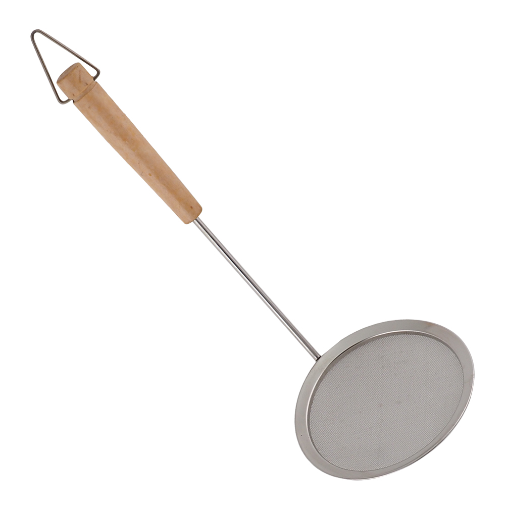 日本進口平圓形不銹鋼撈油勺-3入