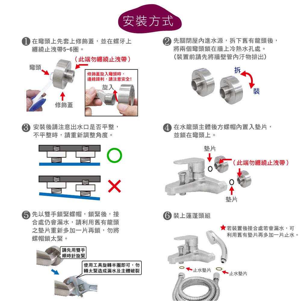 【雙手萬能】Jiesi潔絲正304不鏽鋼沐浴龍頭組(衛浴設備/水龍頭/浴缸龍頭), , large