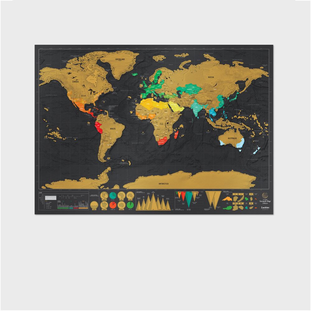 Deluxe Scratch Map, , large