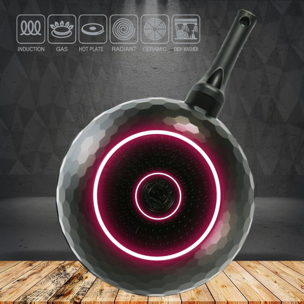 【Korea King】Granite Marble non-stick coated wok 28cm, , large