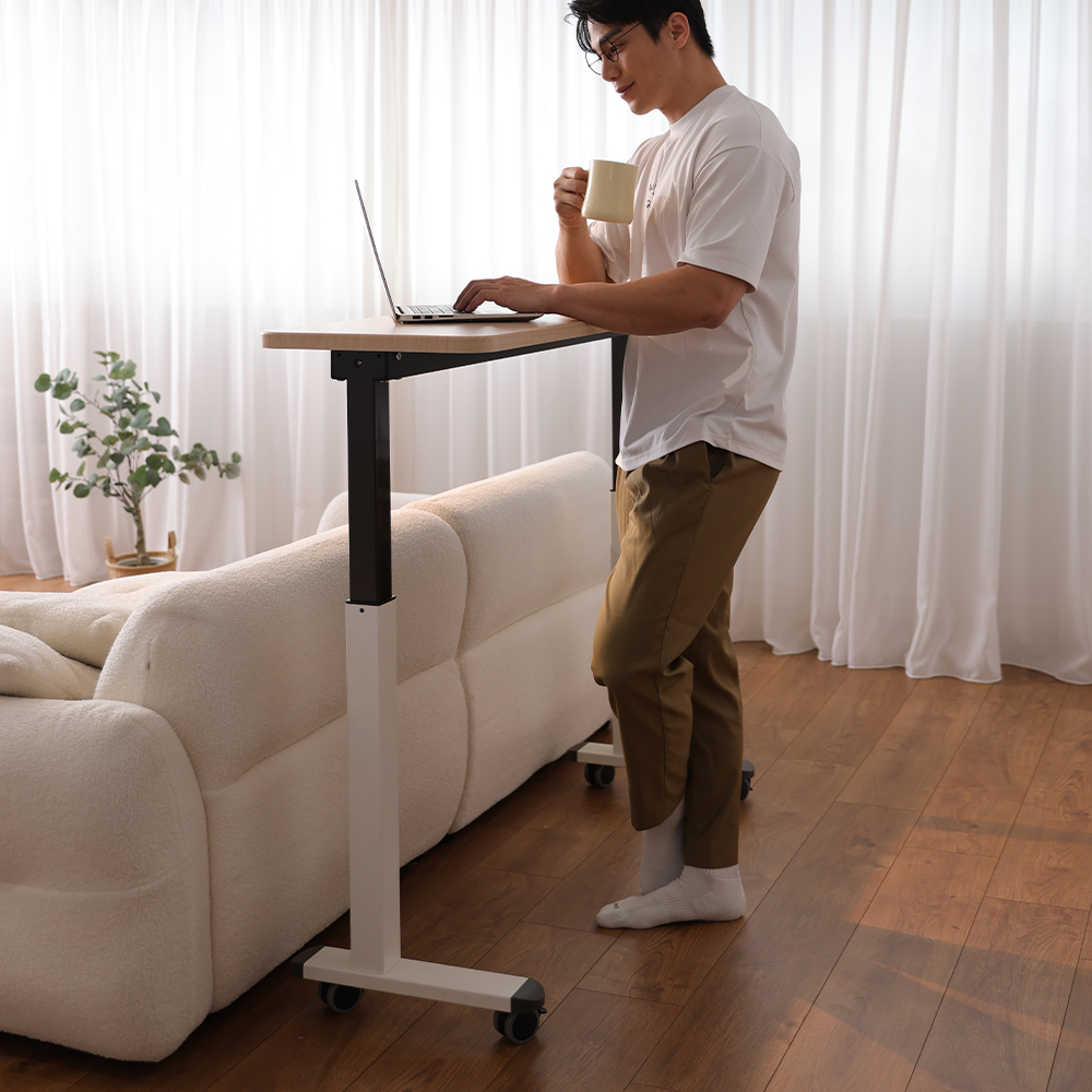 [KAKU] Pneumatic Height Adjustable Desk 140x40cm, , large