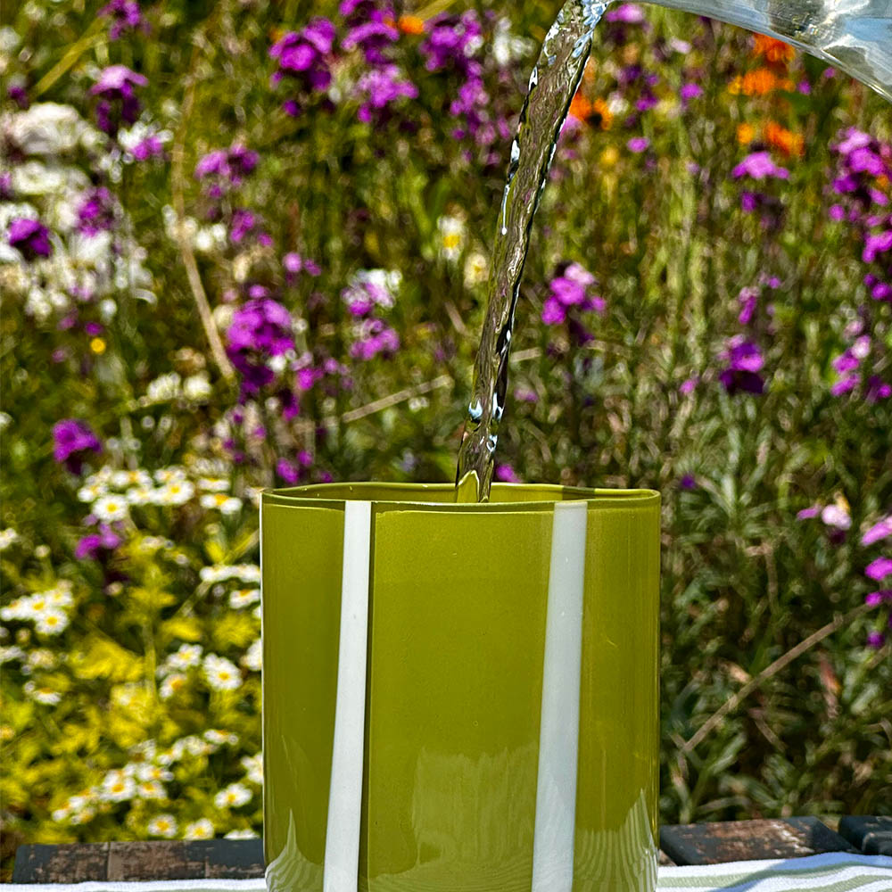 Atina Glassware-green, , large