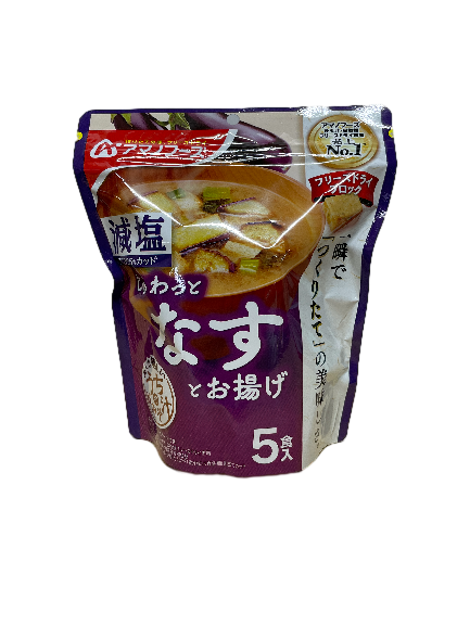 天野5食入即食味噌湯_減鹽茄子味, , large