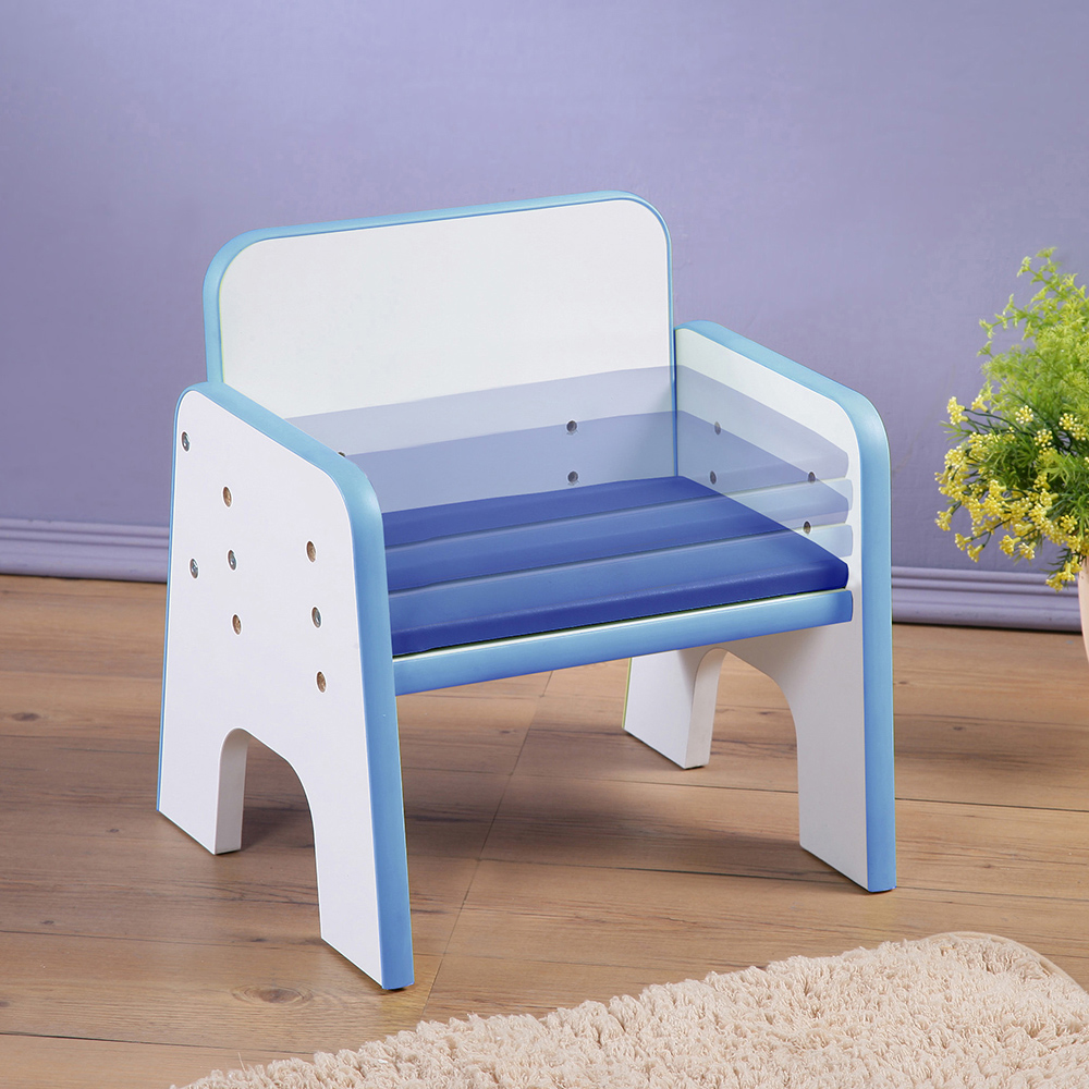 《C&B》創意小天才小童遊戲成長系列之調整椅/台灣生產-粉藍, , large