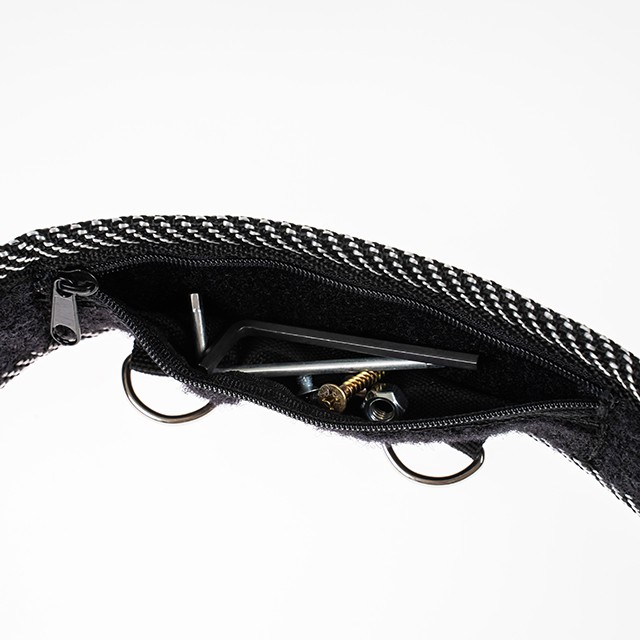 【HOKAS】黑色素色腰帶-短款 (工具腰帶 園藝剪刀套 收納套 工具袋 工具套 腰包 加厚帆布 水電腰包), , large