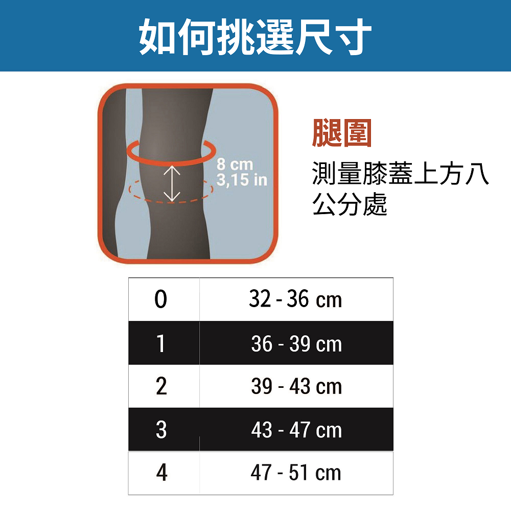 迪卡儂成人款左右兩用護膝P500黑, , large