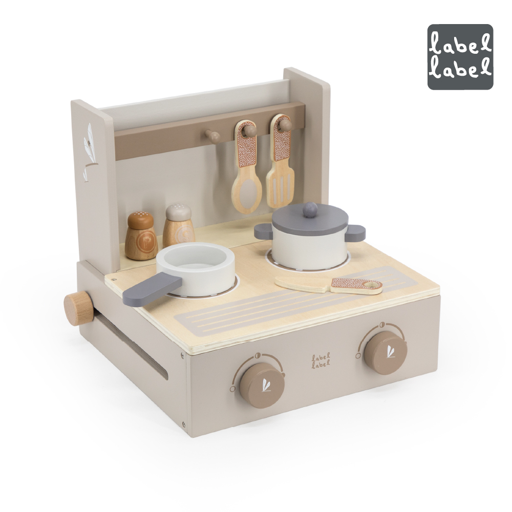 官方直營【Label Label】木質迷你廚房台-奶茶色, , large
