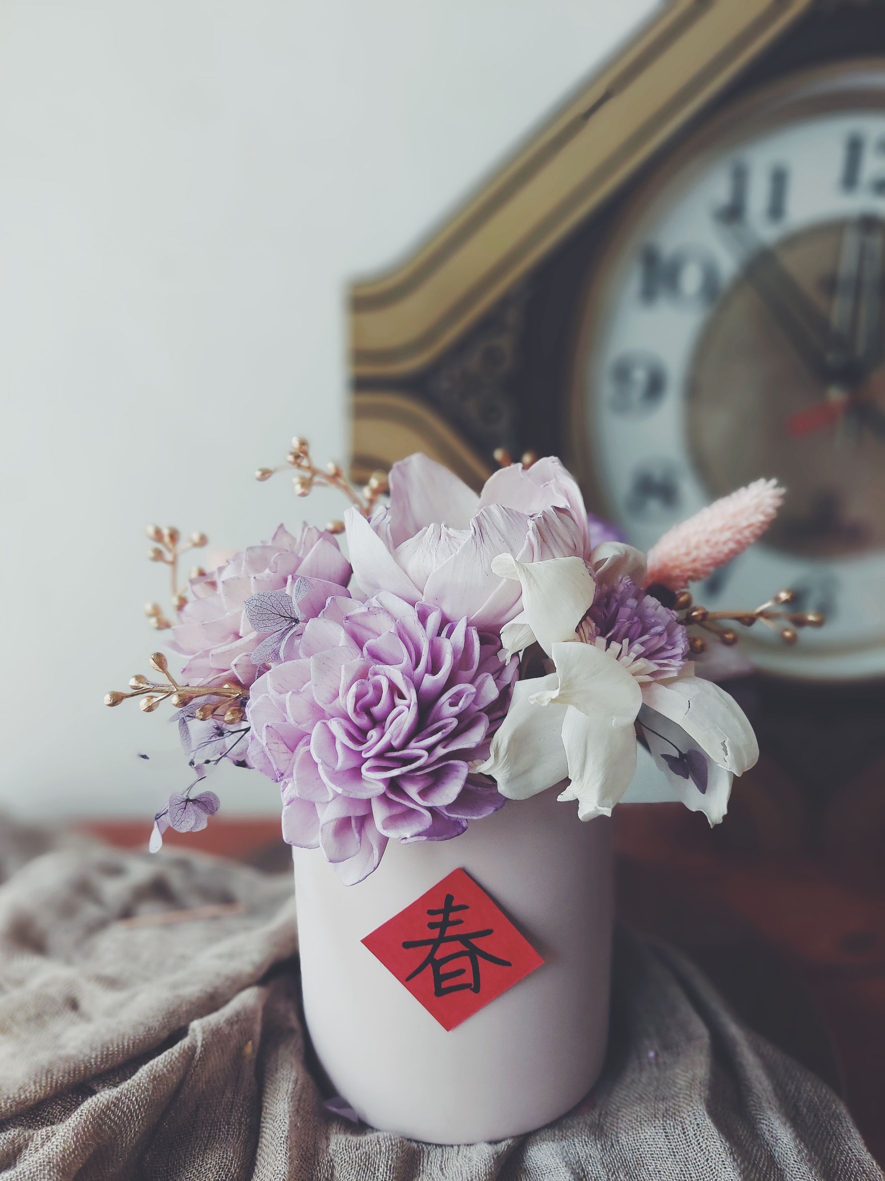 Dried flower bouquet, , large