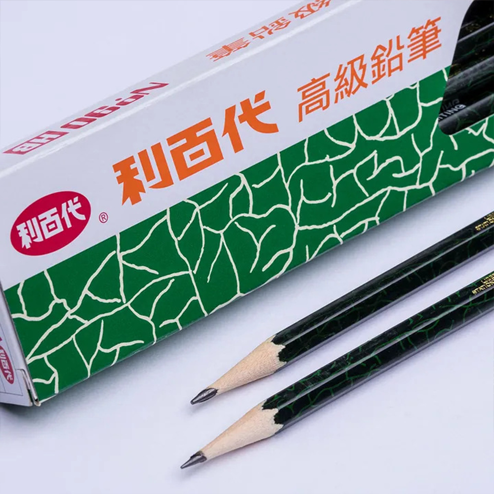 【龍品文創】利百代 90 皮頭黑桿鉛筆 HB -12支入, , large