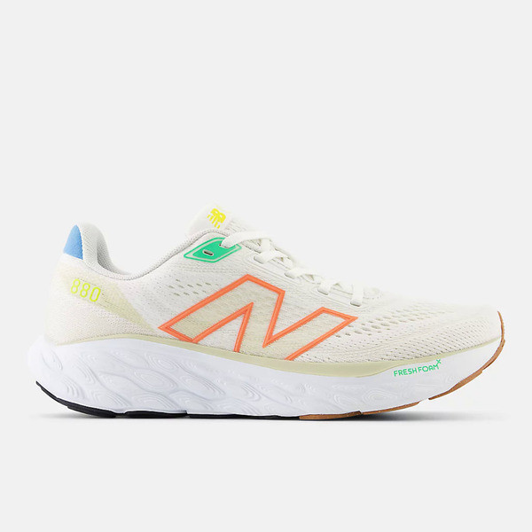 New Balance Fresh Foam X 880 v14 女 慢跑鞋 D寬楦 緩震 奶白 橘 [W880R14], , large