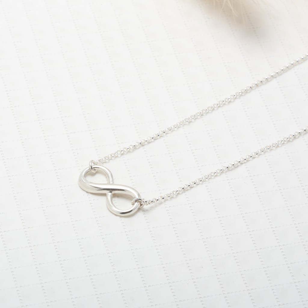 【Angel & Me】Love infinity s925 sterling silver necklace Birthday gift, , large