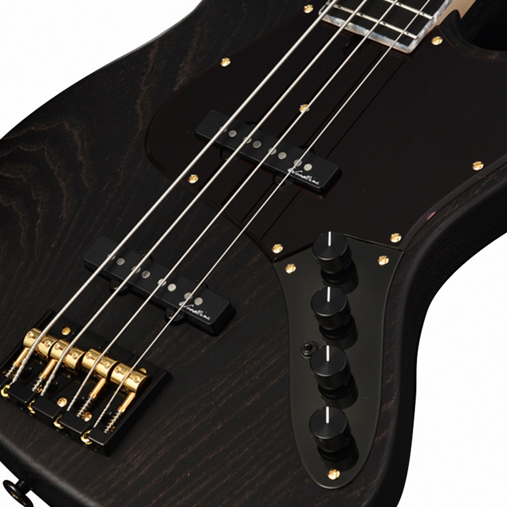 Bacchus WOODLINE417AC-BGP-E 電貝斯 黑金特殊款【敦煌樂器】, , large