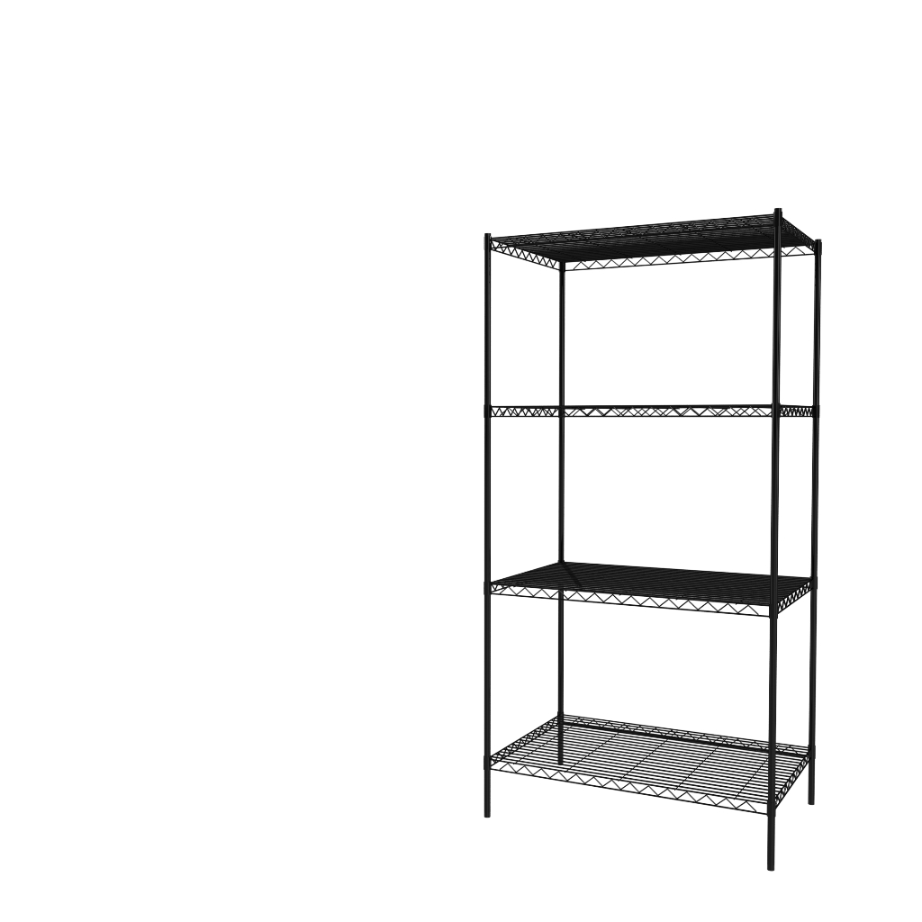 【KIWISH】90X60X180CM四層置物架 單層平均荷重50KG 層架 鐵架 貨架 鐵力士架, , large