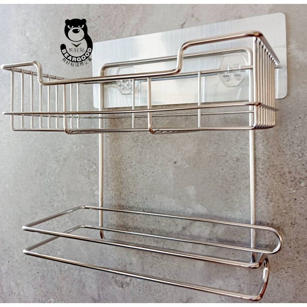 [Beargood sticker] Paper Towel & Spice Rack (304 Stainless Steel), , large