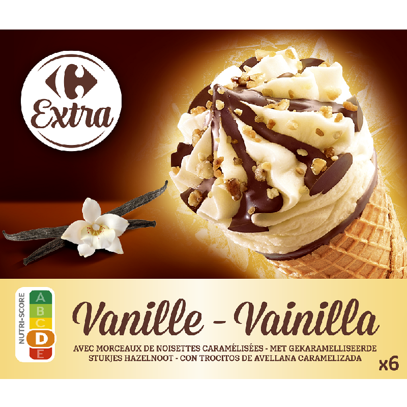 C-Extra French Vanilla Cone 6 PCS, , large