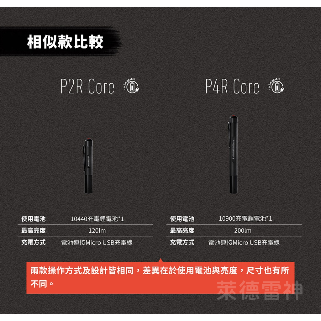 【德國Ledlenser】P2R Core 充電式伸縮調焦手電筒, , large