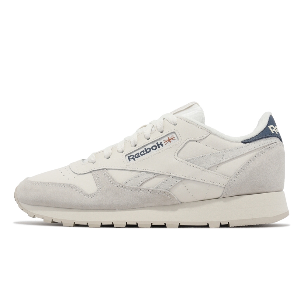 [秉宸] REEBOK CLASSIC LEATHER 休閒鞋 麂皮 復古穿搭 白藍 100032773 23FW, , large