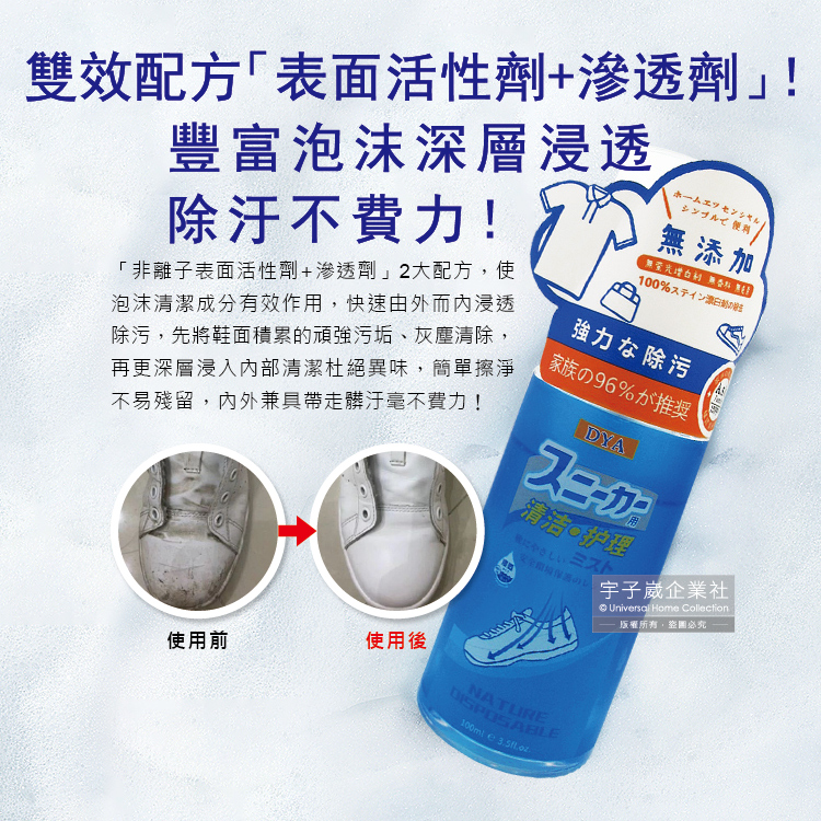 DYA Shoe foam detergent 100ml, , large