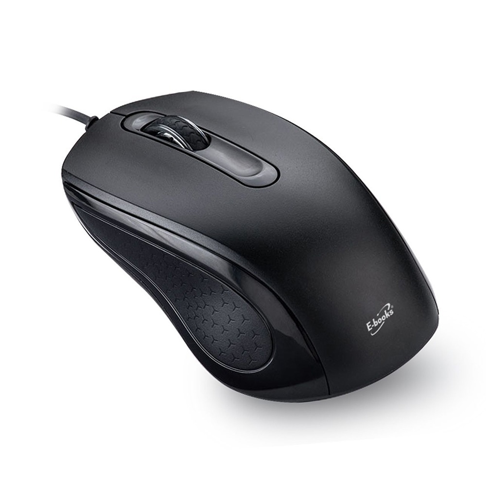 E-BOOKS M68 USB Wired Optical Mouse High Resolution 1000DPI Left-Hand Universal Vertical Scroll Wheel, , large