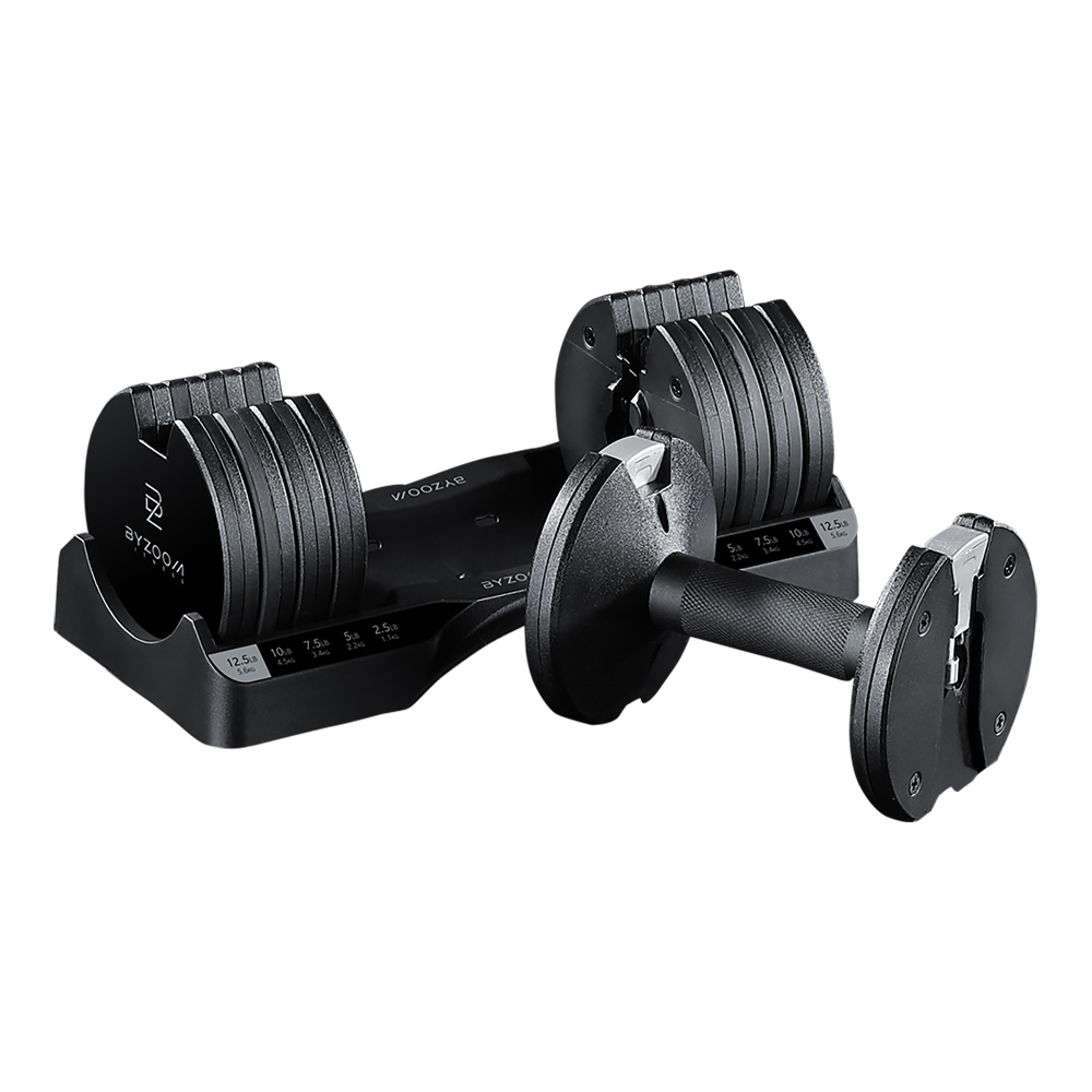 【BYZOOM FITNESS】Pure Series 5.6kg(12.5LB) 5段重量 可調式啞鈴, , large