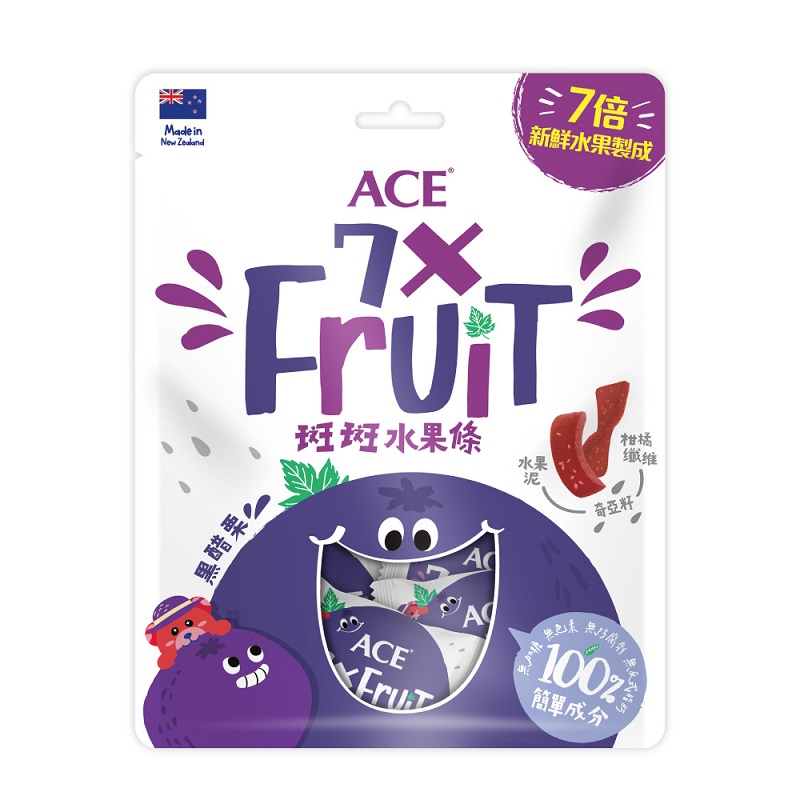 ACE 斑斑水果條(黑醋栗+奇亞籽)90g, , large