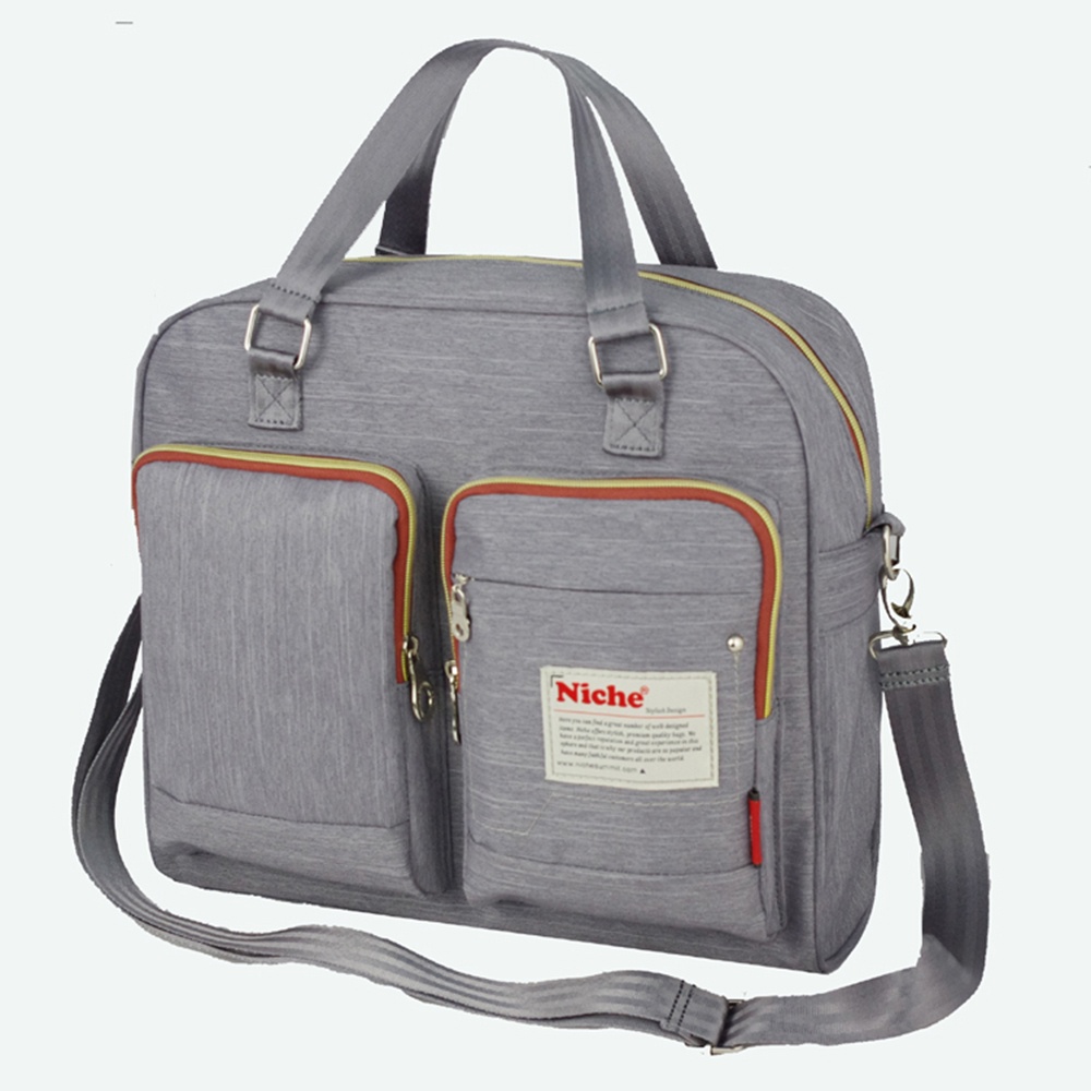 【Niche 樂奇】高密度尼龍防潑水公事包 手提包 側背包 NCL-5304