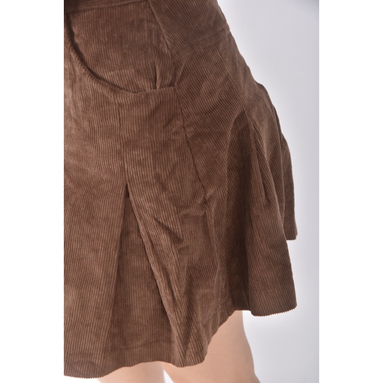 (M) hayknock韓牌絨布棕色短裙二手衣, , large