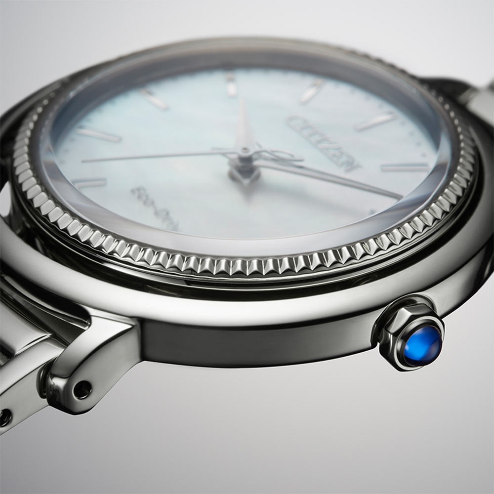 CITIZEN 星辰 L系列 珍珠貝光動能女錶 EM1100-84D, , large