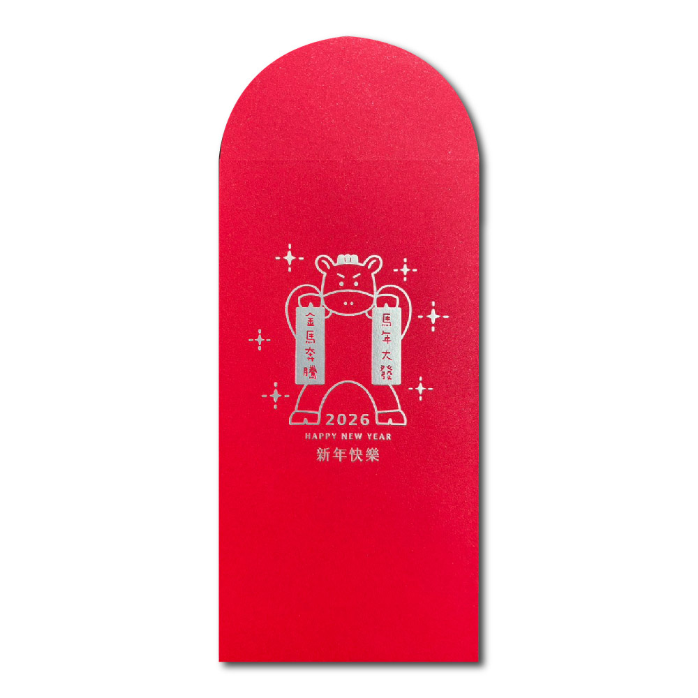 1A 2026 馬年 中式 紅包袋 金馬奔騰 10張入 /包 1809, , large