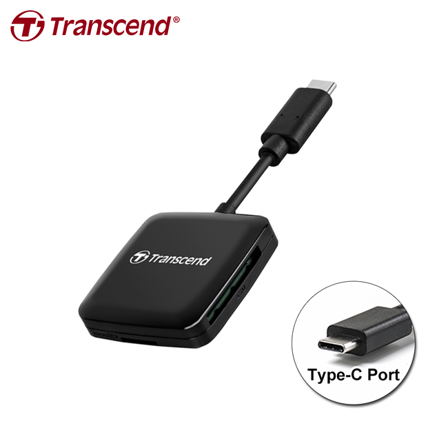 【Transcend】RDC3 Type-C OTG Smart Reader 智慧 讀卡機, , large