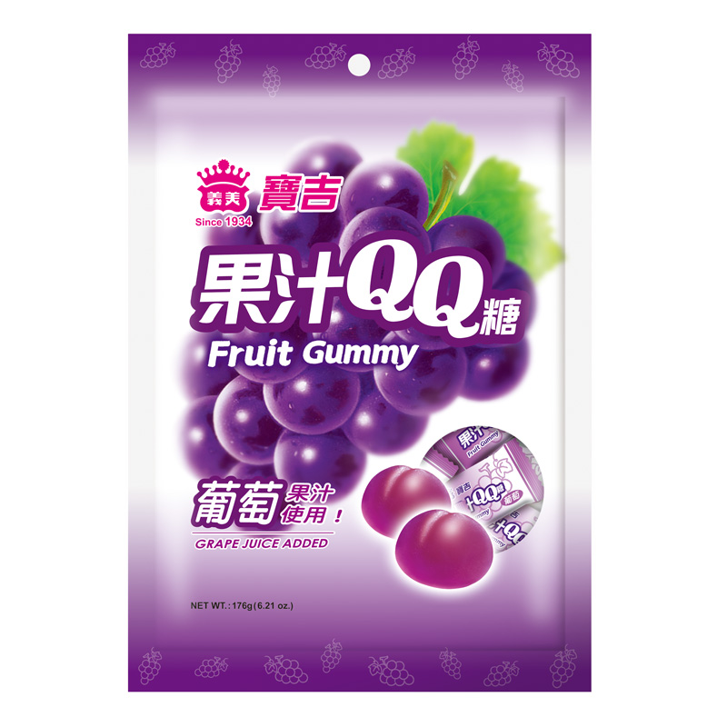 Fruit Gummy Candy - Grape, , large