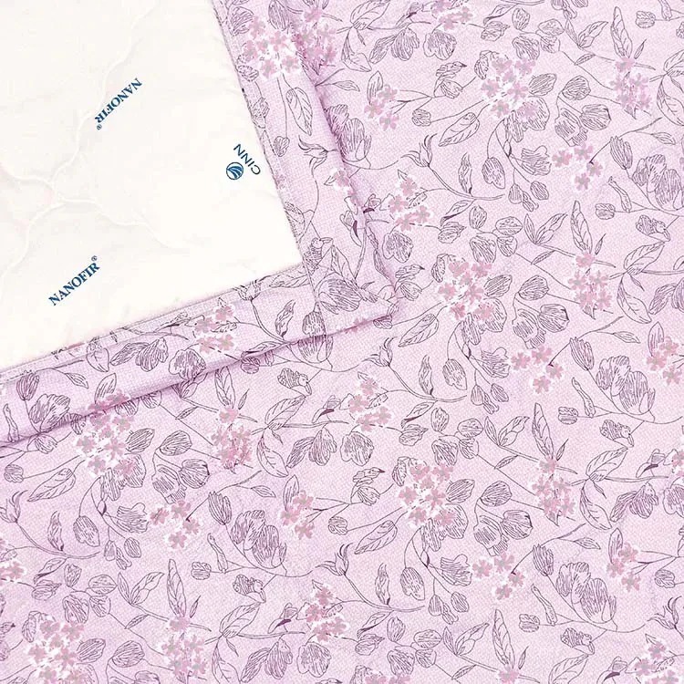 [CINN] Nano Far‑Infrared Lilac Floral Cooling Quilt – Summer Edition｜5 × 6 ft, , large