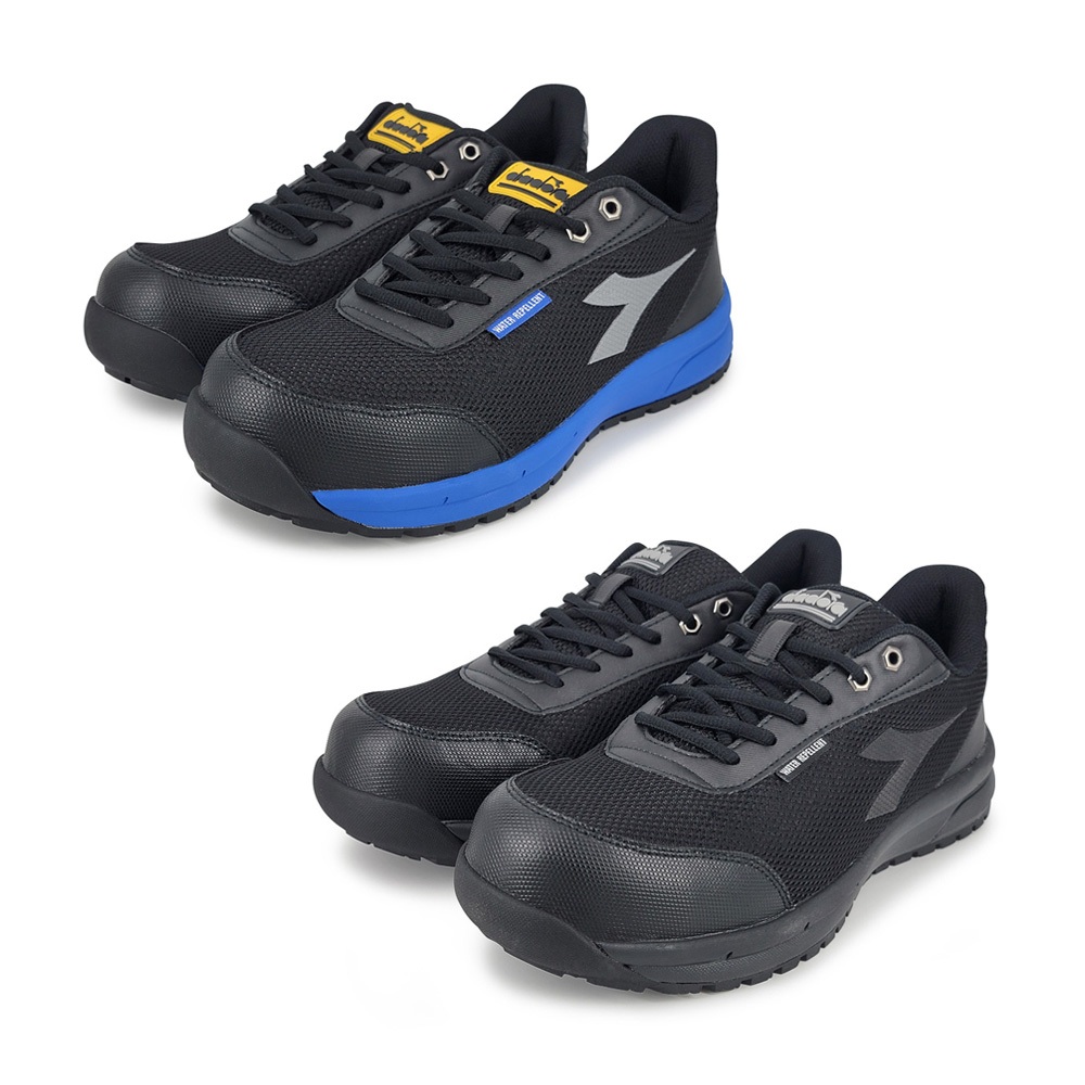 DIADORA迪亞多那 防潑水工作防護鞋 工作鞋 安全鞋 男鞋 MIT台灣製造 防穿刺 反光 抗菌 耐油 防滑 藍 黑