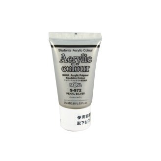 MONA蒙納 S-972 壓克力水彩(銀) 25ml, , large