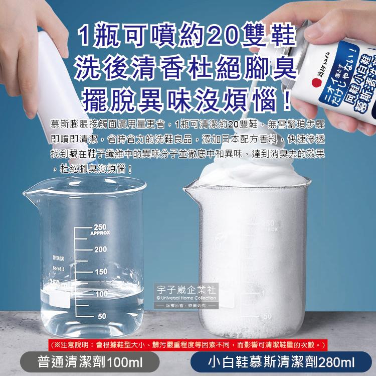 Kobayashi Shoe foam detergent 280ml, , large