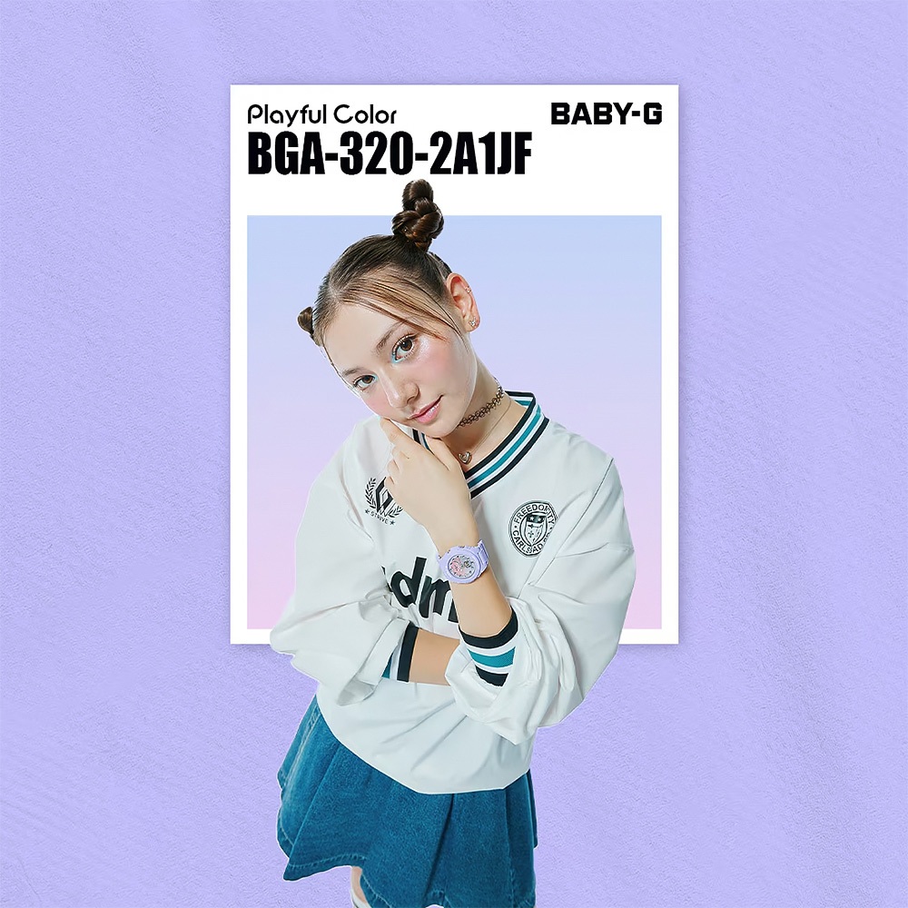CASIO 卡西歐 BABY-G 冬日漸層女錶 手錶 BGA-320-2A1, , large
