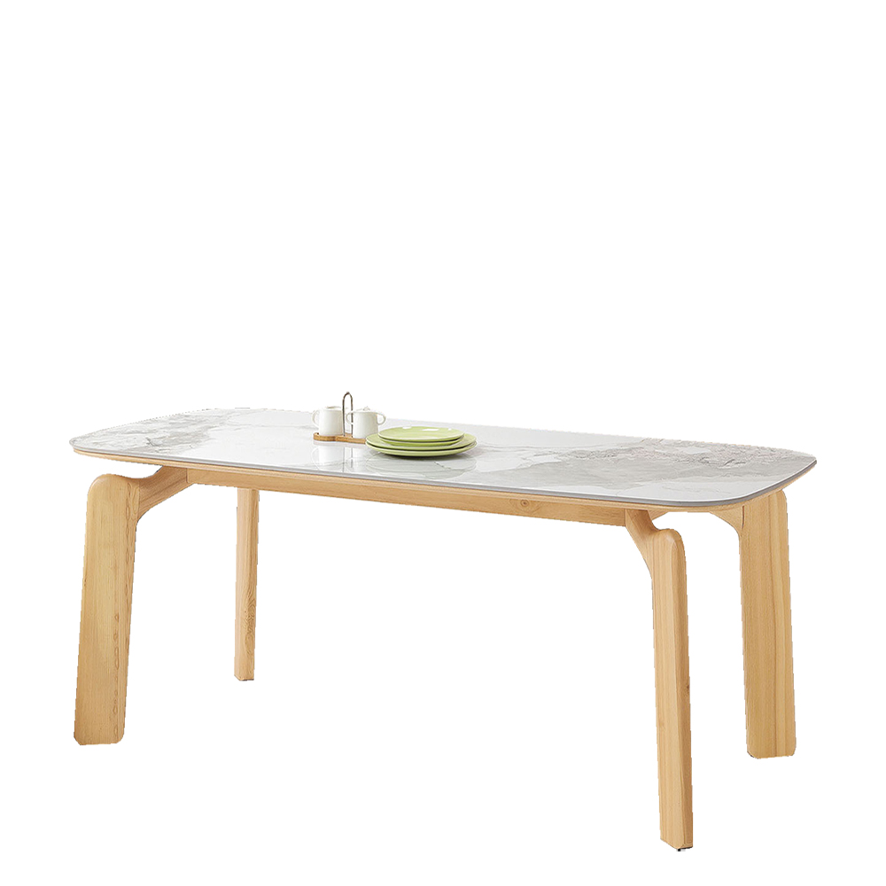 【Hampton 漢汀堡】斌傑6尺原木實木餐桌, , large