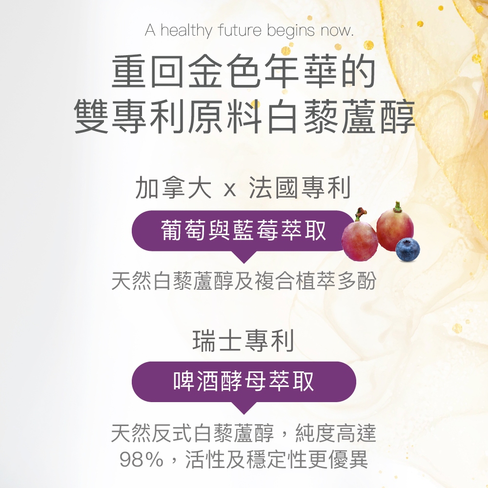 【FJ豐傑生醫】白藜蘆醇30顆/袋-雙專利98%高純度白藜蘆醇，青春美麗x養顏美容x滋補調理, , large