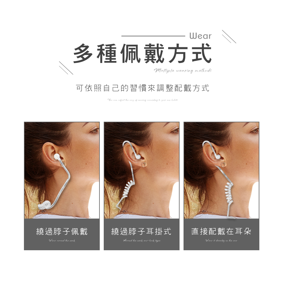 【HANLIN】-88SMIC 空氣導管K頭耳機麥克風#對講機專用 耳機麥克風 空氣耳機 空氣導管 適用HL888S 對講機耳麥 K頭 立體音質, , large