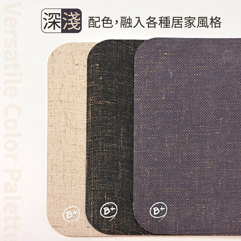 【Monster】 B+ Multi-Purpose Anti-Slip Mat – Linen Series (60x40cm) – Linen Black, , large