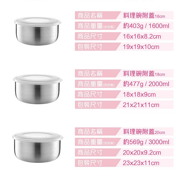 PERFECT 理想牌 極緻316不鏽鋼調理碗 無蓋16cm-Leidea樂德兒, , large