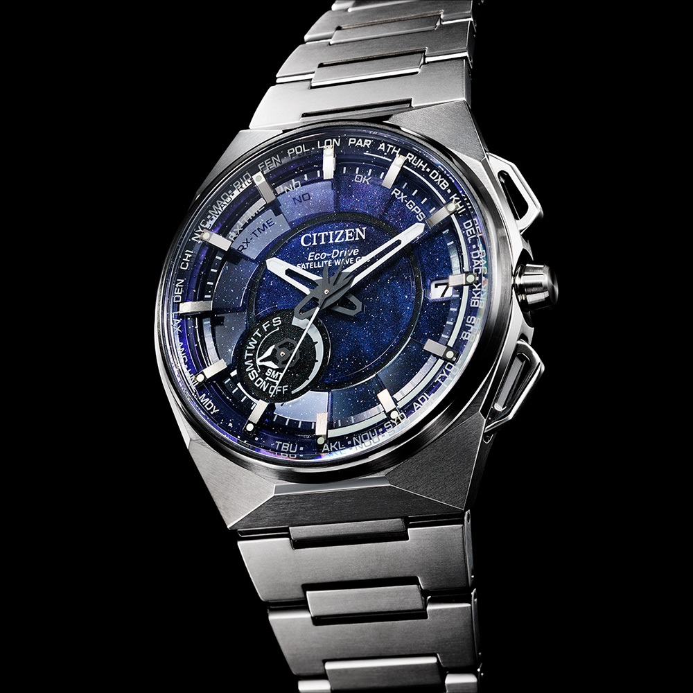 CITIZEN 星辰 限量週年紀念款 超級鈦GPS衛星對時手錶-星際藍 禮物 CC3097-52L, , large