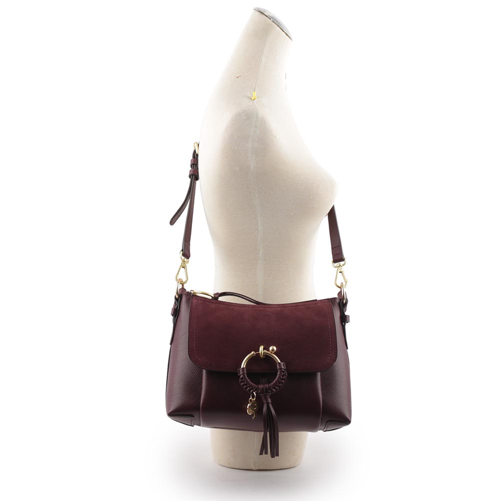 SEE BY CHLOE JOAN SMALL 肩背/斜背包/酒紅色, , large