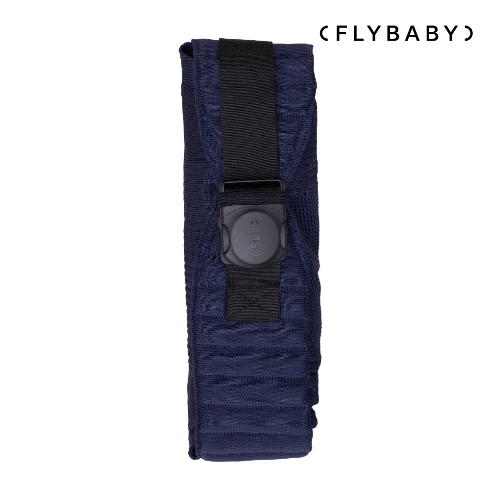 Flybaby 輕便透氣嬰兒揹巾_牛津藍, , large