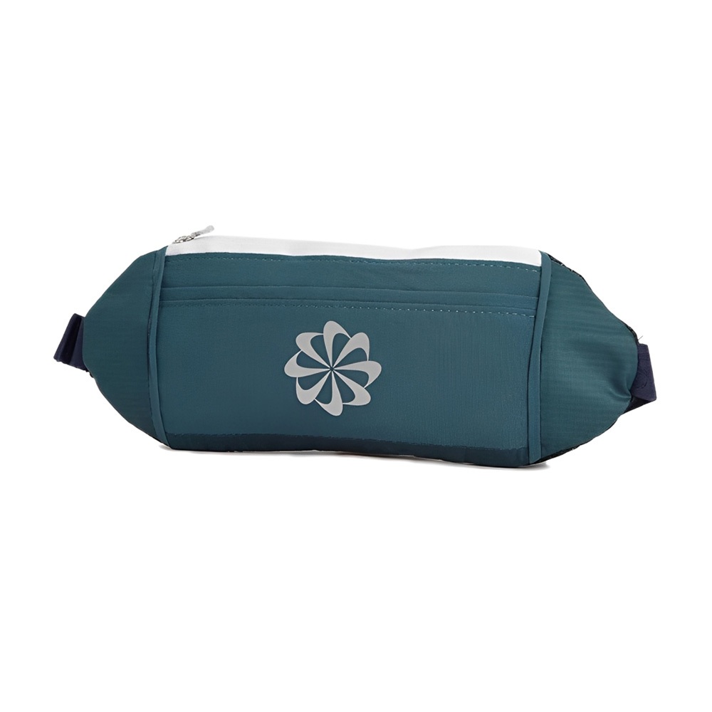 NIKE CHALLENGER 腰包 (小) 運動腰包 隨身包 休閒 慢跑 反光 雙層拉鍊 輕量 透氣 乾爽 舒適 藍綠