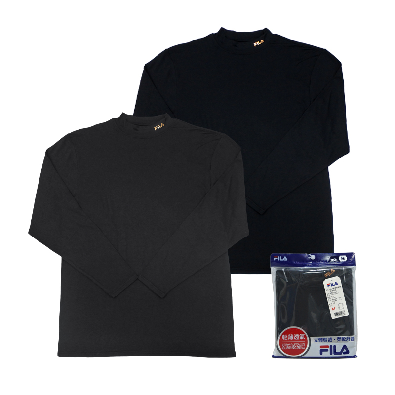 FILA男簡約輕暖立領長袖-XL(顏色隨機出貨)