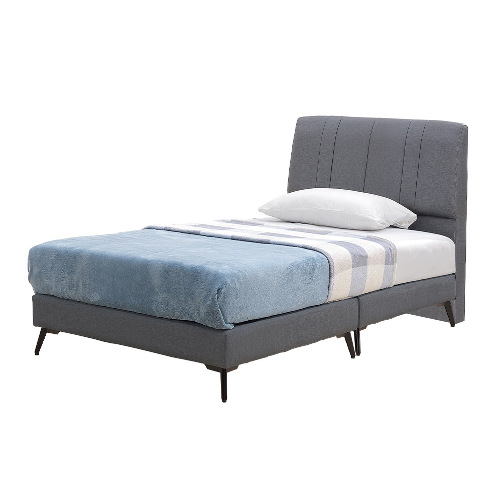 【唯熙傢俱】卡特岩灰色3.5尺單人床, , large