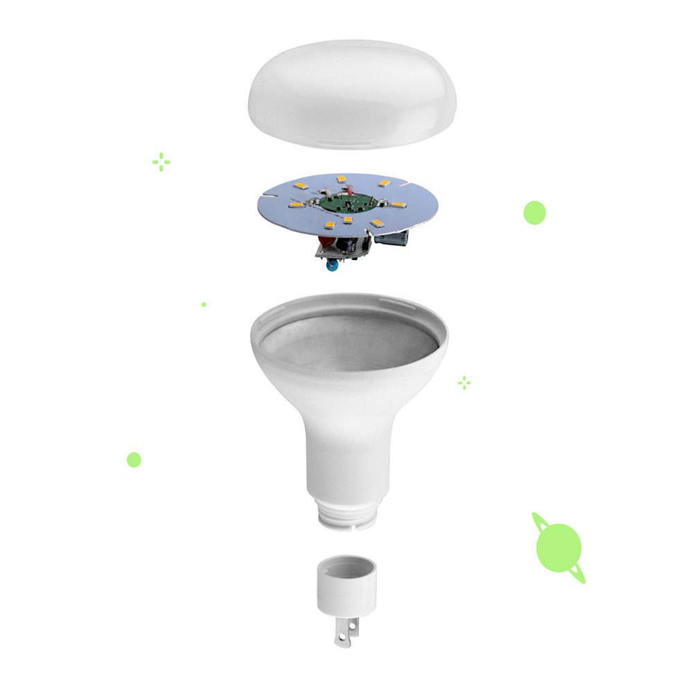 [樂施達] TOYAMA特亞馬 LED 光控自動 防蚊燈泡 7W 琥珀色（黃綠光）插頭型, , large